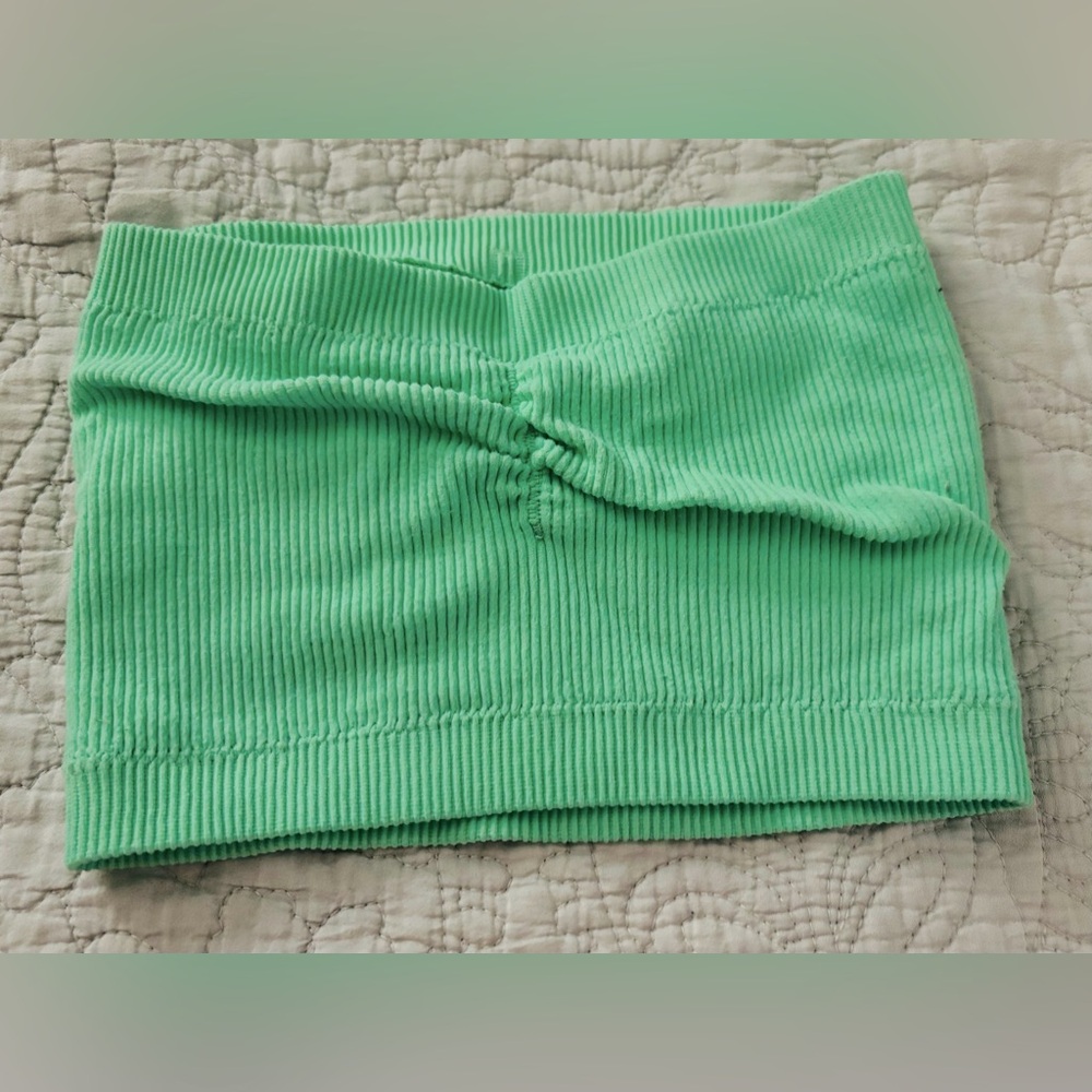 American Eagle, XS.  Green Ribbed Women's Tube Top